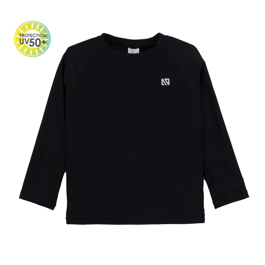 T-Shirt Maillot UV Manches Longues Uni 12-24mois-Nano-Noir-12 m-BOS-BSR401-1-CLÉMENT
