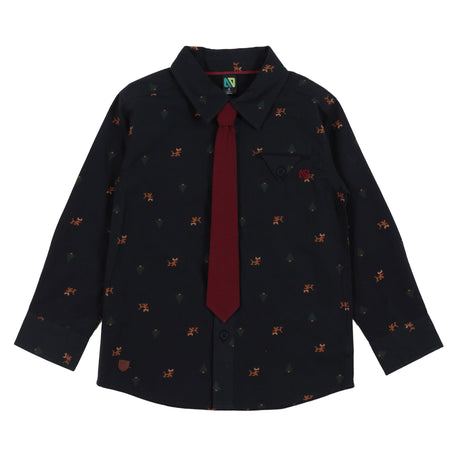 Chemise Imprimé Chic 2-12ans-Nano-Noir-2-BOS-F2525-01-CLÉMENT