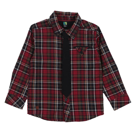 Chemise Carreaux Chic 2-12ans-Nano-Rouge-2-BOS-F2525-05-CLÉMENT