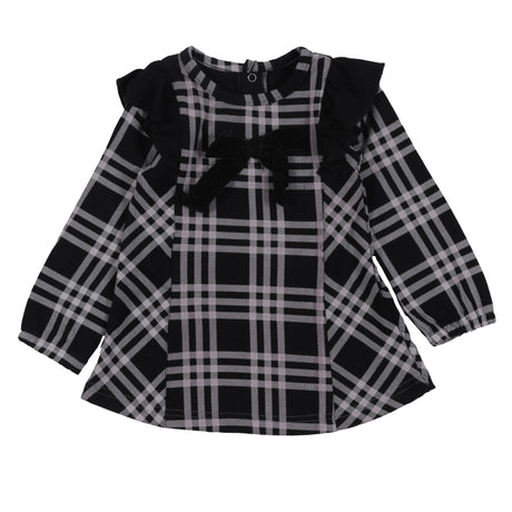 Tunique Carreaux Boucles 6-24mois-Nano-Noir-3 m-BOS-F2570-05-CLÉMENT
