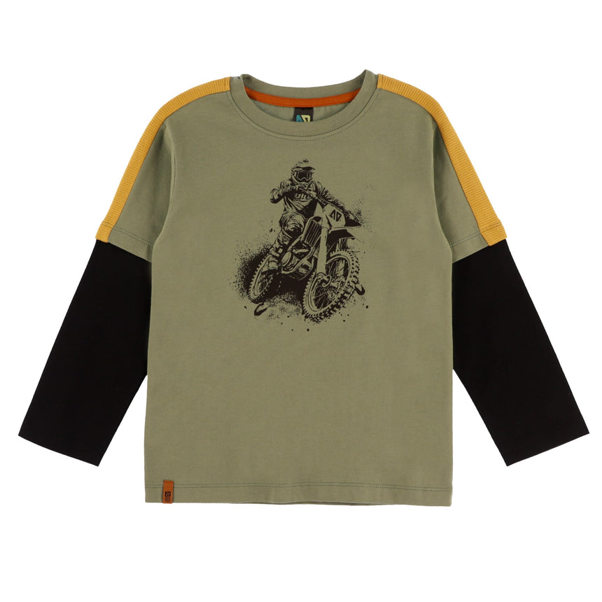 T-shirt Fooler Plein Gaz 2-12ans-Nano-Vert-2-BOS-F2601-09-CLÉMENT
