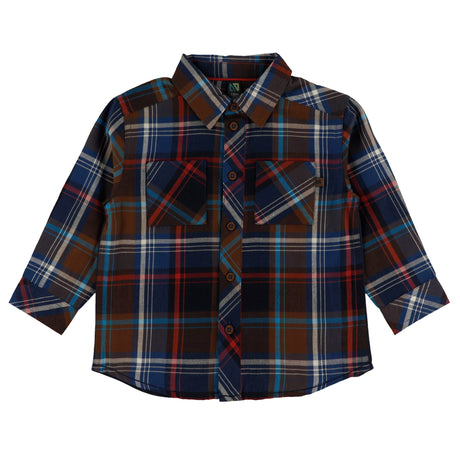 Chemise Carreaux Match 6-24mois-Nano-Bleu-3 m-BOS-F2653-03-CLÉMENT