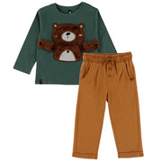 Ensemble Pantalon Roarrr 6-24mois-Nano-Vert-3 m-BOS-F2655-06-CLÉMENT