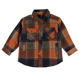 Chemise Carreaux Renard 6-24mois-Nano-Orange-3 m-BOS-F2657-01-CLÉMENT