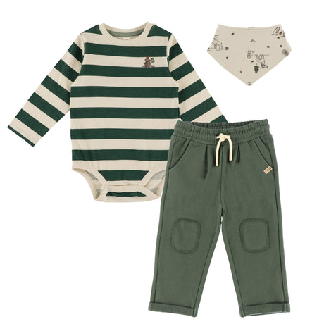 Ensemble Pantalon Forêt 6-24mois-Nano-Vert-Nouveau-né-BOS-F2659-01-CLÉMENT