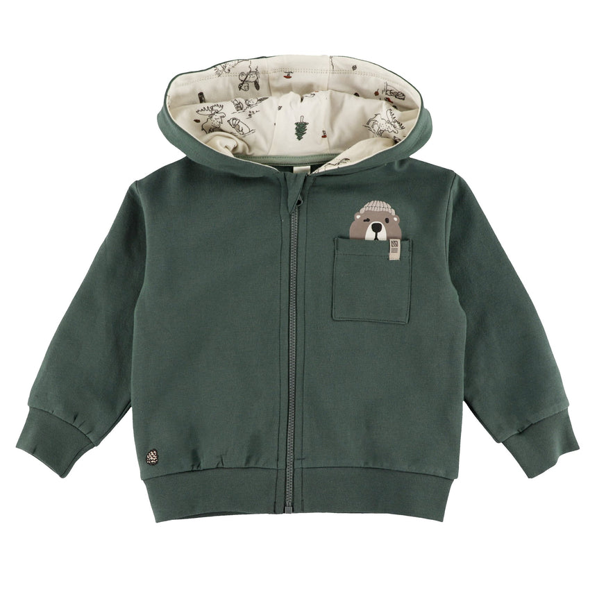 Kangourou Zip Forêt 6-24mois-Nano-Vert-Nouveau-né-BOS-F2659-02-CLÉMENT