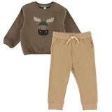 Ensemble Pantalon Orignal Forêt 6-24mois-Nano-Taupe-Nouveau-né-BOS-F2659-06-CLÉMENT