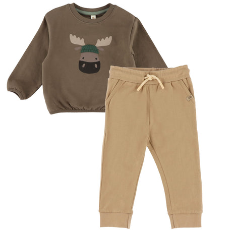 Ensemble Pantalon Orignal Forêt 6-24mois-Nano-Taupe-Nouveau-né-BOS-F2659-06-CLÉMENT