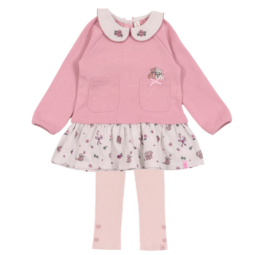 Ensemble Tunique Poches Fois 6-24mois-Nano-Rose-Nouveau-né-BOS-F2660-08-CLÉMENT