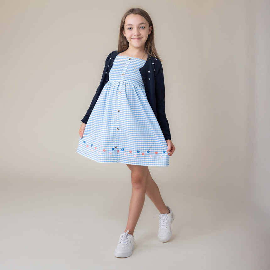 Robe Vichy Mer 2-12ans-Nano-BOS-S2602-11-CLÉMENT