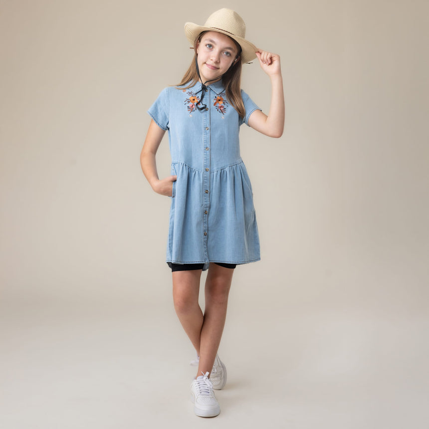 Robe Denim Cowgirl 2-12ans-Nano-BOS-S2606-05-CLÉMENT