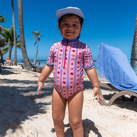 Maillot UV Rayé Fleurs 2-10ans-Birdz-BR1-CLBEKG06743-CLÉMENT
