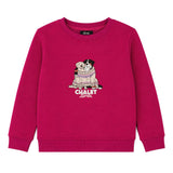 Gilet Ouaté Chiens Tricot 2-10ans-Birdz-Fuchsia-2-BR1-CLSPKG07250-CLÉMENT