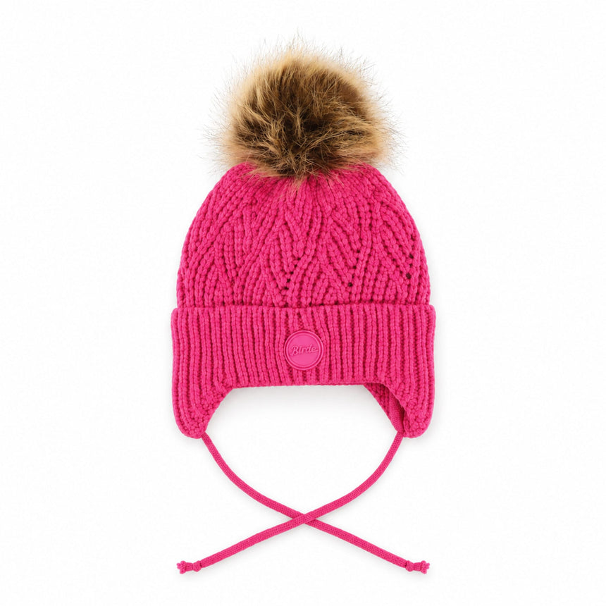 Tuque Tricot Pompon 12-24mois-Birdz-Fuchsia-12-24 m-BR8-W2668-1-CLÉMENT