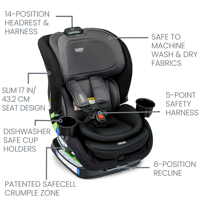 Siège d'Auto 5-65lb Poplar™ - Onyx-Britax-BRA-E1C963M-CLÉMENT