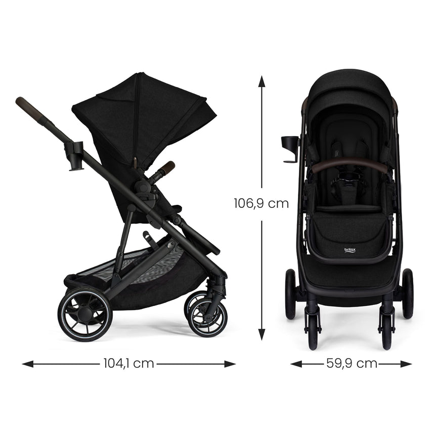 Système de Voyage Prism™ - Raven Noir-Britax-BRA-TD657A-CLÉMENT