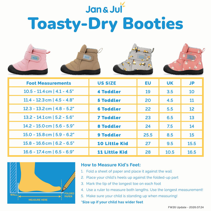 Botte Toasty Dry Fleurs Pointures 5-11-Jan n Jul-JAJ-BTB-AFL-CLÉMENT