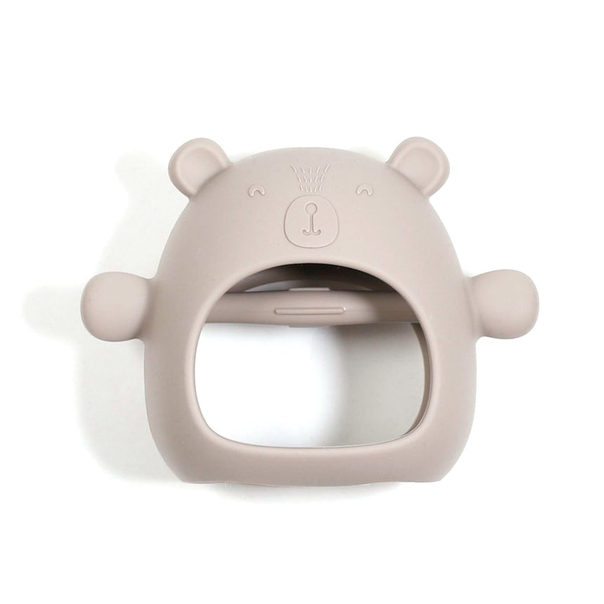 Mitaine de Dentition en Silicone - Ours Taupe-Bulle-BUB-MD001-02-CLÉMENT