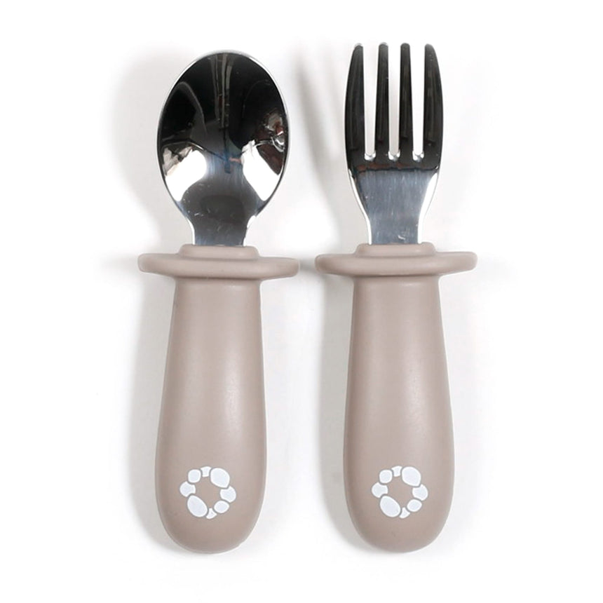 Ensemble de Cuillère & Fourchette d’Apprentissage - Taupe-Bulle-BUB-B-VA005-01-CLÉMENT