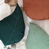 Coussin Feuille de Frêne - Vert-The Butter Flying-BUT-PILASHFOR-CLÉMENT