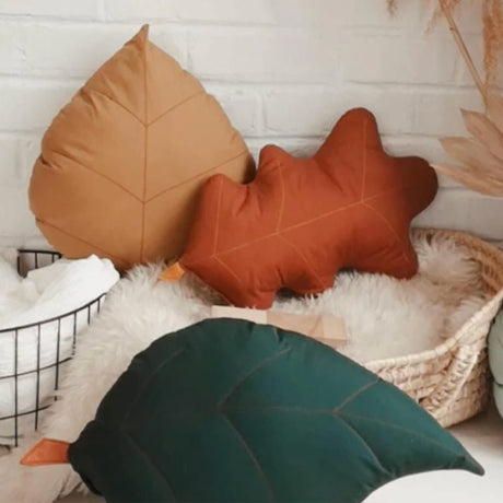 Coussin Feuille de Frêne - Vert-The Butter Flying-BUT-PILASHFOR-CLÉMENT