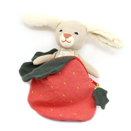 Peluche Lapin Fraise Mousseline-Bebe Confort-CA3-23011-CLÉMENT