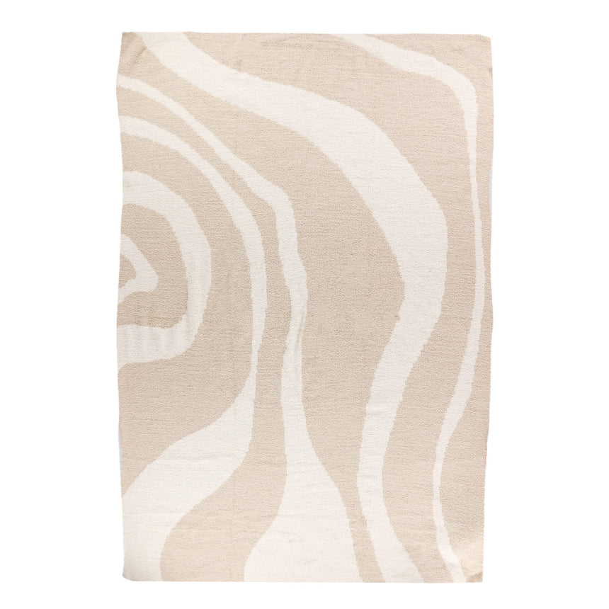 Couverture Rayée Crème-Origami Maison-CA3-4T2024082A-CLÉMENT