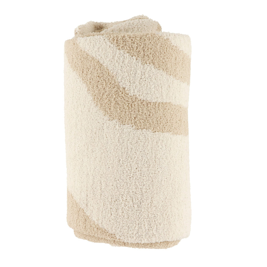 Couverture Rayée Crème-Origami Maison-CA3-4T2024082A-CLÉMENT