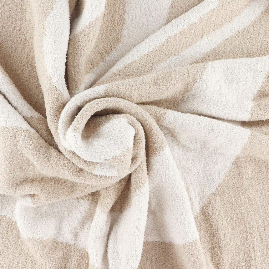 Couverture Rayée Crème-Origami Maison-CA3-4T2024082A-CLÉMENT
