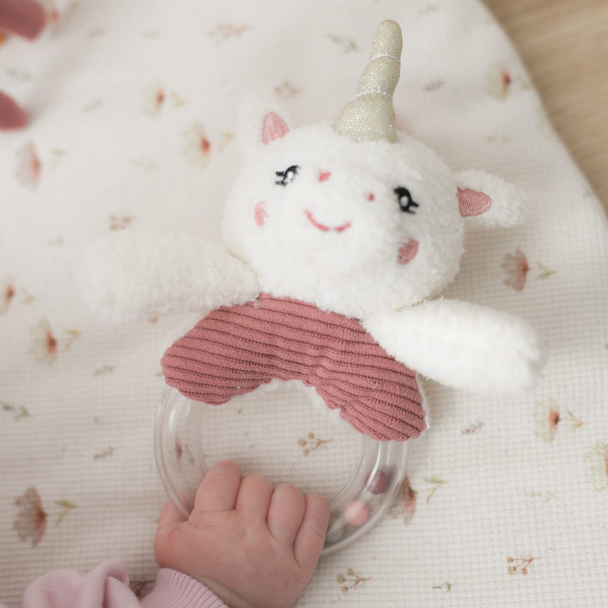 Hochet Licorne-Bebe Confort-CA3-GH75621-PINK-CLÉMENT