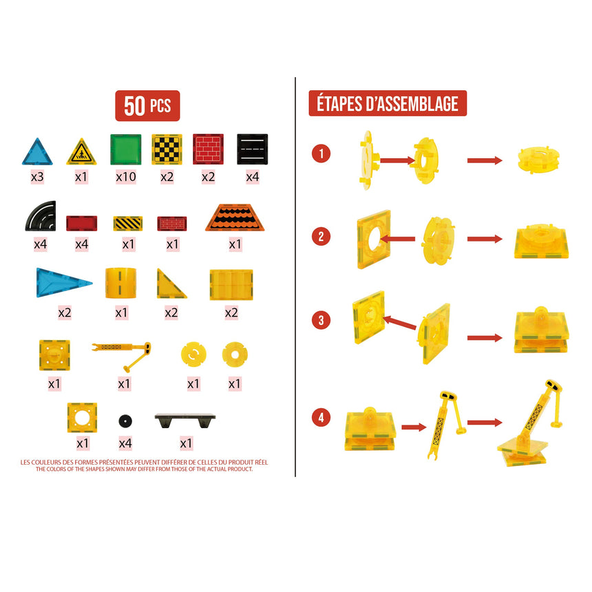 Tuiles Magnétiques Construction de Rêve-Origami Maison-CA3-X2106-CLÉMENT