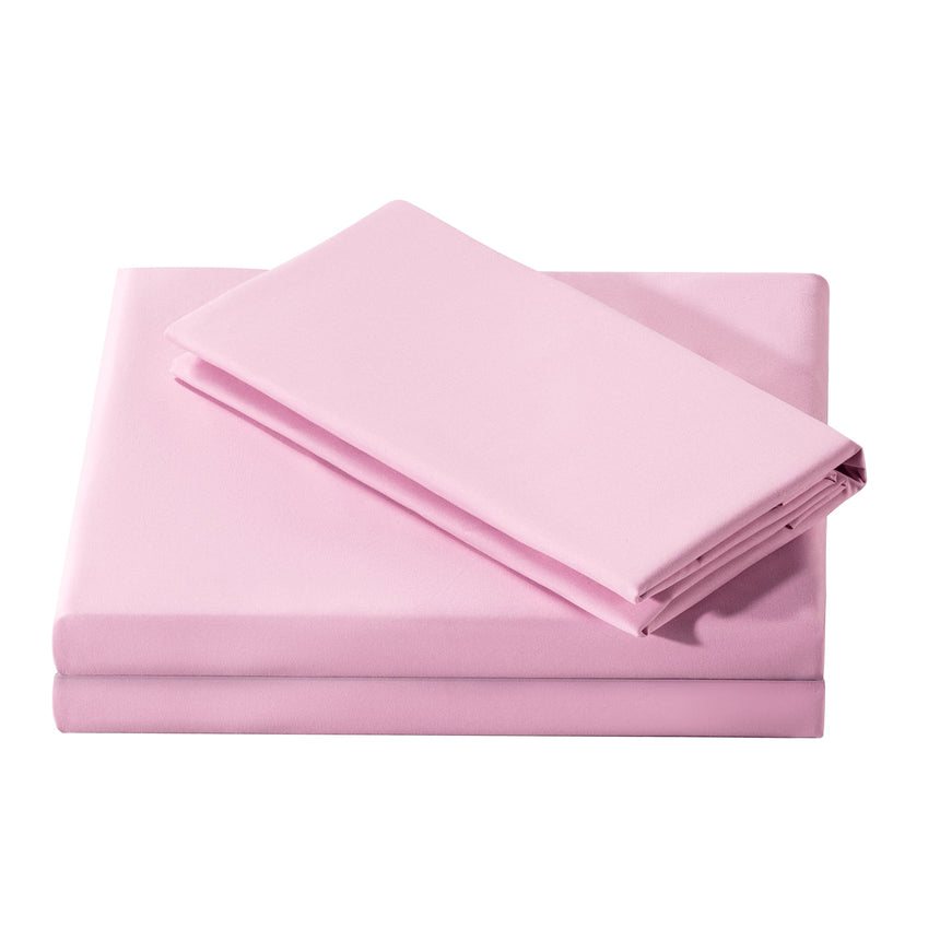 Ensemble Draps Lit Simple - Rose-Cathay Home-CAH-TWSS-PINK-CLÉMENT
