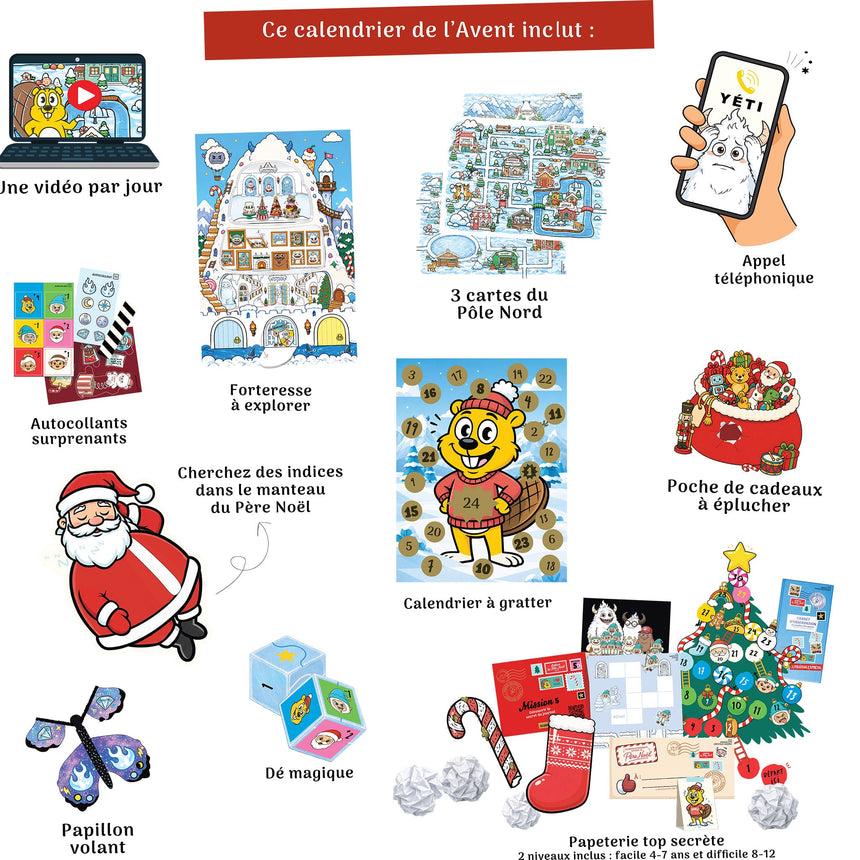 Calendrier de l'Avent - Alerte Lutins-Charlo Jeux et Aventures-CAJ-621664-CLÉMENT
