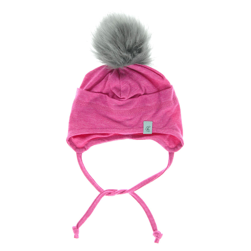 Tuque Coton Pompon 18mois-5ans-Calikids-Fuchsia-18m - 3ans-CAL-S2206-2-CLÉMENT