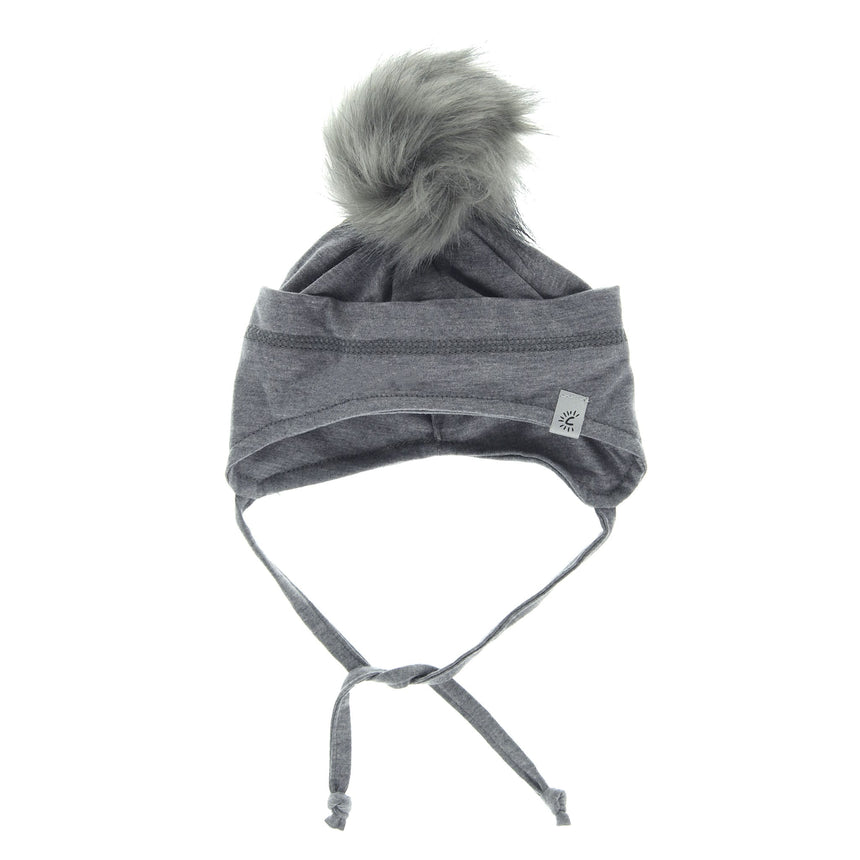 Tuque Coton Pompon 18mois-5ans-Calikids-Gris-18m - 3ans-CAL-S2206-2-CLÉMENT