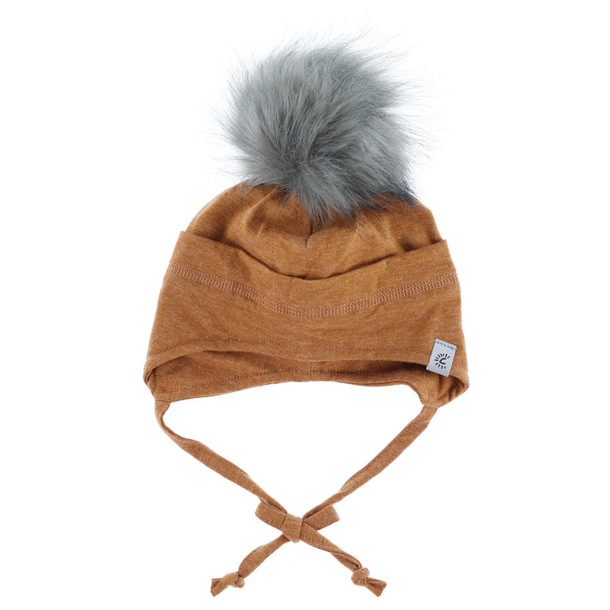 Tuque Coton Pompon 18mois-5ans-Calikids-Ocre-18m - 3ans-CAL-S2206-2-CLÉMENT
