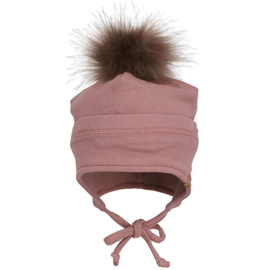 Tuque Côtelée Pompon 3-18mois-Calikids-Rose-3-18 m-CAL-S2502-1-CLÉMENT