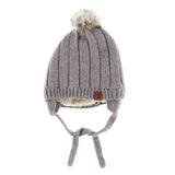 Tuque Pompon Tricot 0-18mois-Calikids-Gris-0-3 m-CAL-W2200C2-1-CLÉMENT