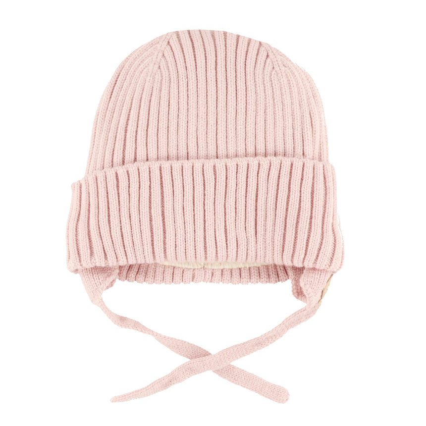 Tuque Tricot Côtelée 0-18mois-Calikids-Rose-0-3 m-CAL-W2402-1-CLÉMENT
