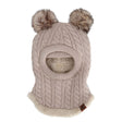 Balaclava Tricot Pompon 9-24mmois-Calikids-Beige-9-24 m-CAL-W2403-1-CLÉMENT