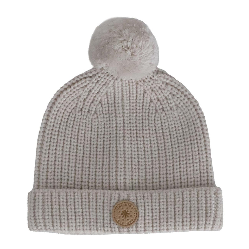 Tuque Tricot Pompon 0-9mois-Calikids-Beige-0-9 m-CAL-W2519-CLÉMENT