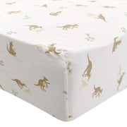 Drap Contour pour Lit de Bébé Kangourous - Édition Spéciale Fondation CHU Ste-Justine -Coccoli-CC3-DM5779-120-CLÉMENT