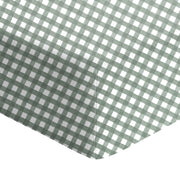 Drap Contour pour Lit de Bébé - Vichy Sauge-Coccoli-CC3-DM6029-CLÉMENT