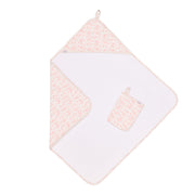 Serviette de Bain à Capuchon et Gant - Fleurs-Coccoli-CC3-WT6022-CLÉMENT
