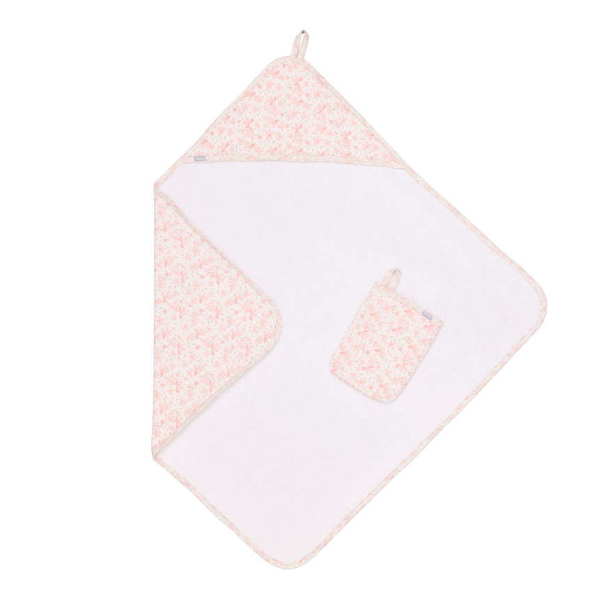Serviette de Bain à Capuchon et Gant - Fleurs-Coccoli-CC3-WT6022-CLÉMENT