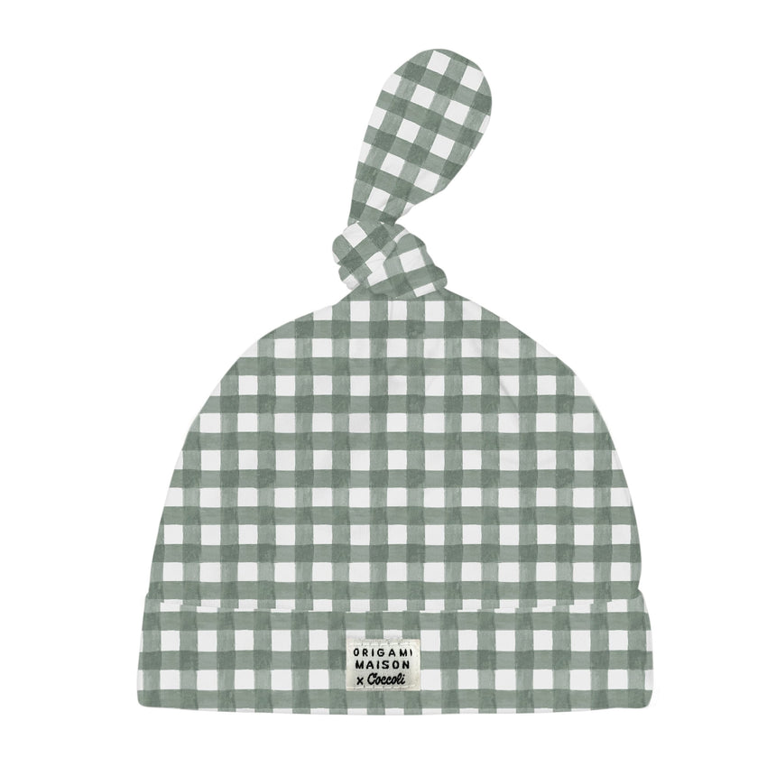 Bonnet À Noeud 3-6m Vichy Sauge-Coccoli-Vert-3-6 m-CCO-BM6029-CLÉMENT