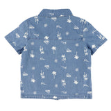 Chemise Chambray Surf 2-10ans-Chat Botte-CHI-1265455C-DEN-CLÉMENT
