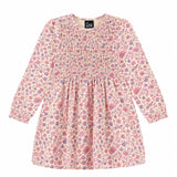 Robe Fleurs Jardin D'amour 2-8ans-Chat Botte-Ivoire-2-CHI-2262450C-CLÉMENT