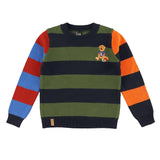 Pull Tricot Rayé Recrue 2-8ans-Chat Botte-Marine-2-CHI-2265428C-CLÉMENT