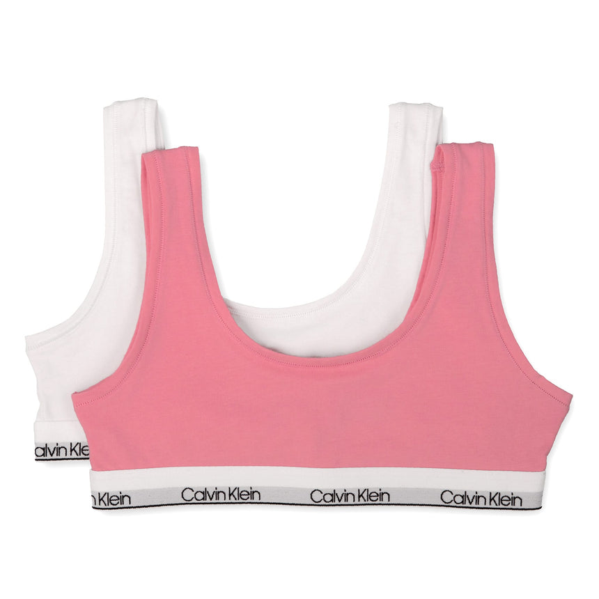 Cami-Courte 2-pack CK 6-16ans-Calvin Klein-Rose-S-CKU-RB6100-AS2-CLÉMENT